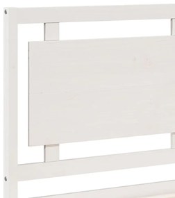 fehér tömör fa extra hosszú ágykeret matrac nélkül 140 x 210 cm