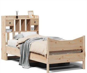 vidaXL tömör fenyőfa ágy matrac nélkül 90 x 200 cm