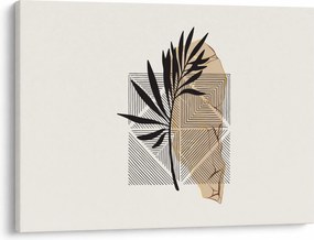 Kép - Absztrakció trópusi levelekkel N⁰1 (70x50 cm)
