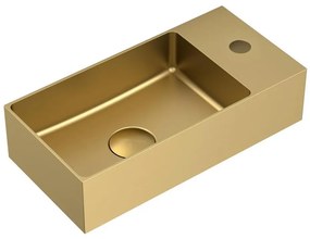 Sapho - Függesztett mosdó AURUM 36,5x18 cm matt arany