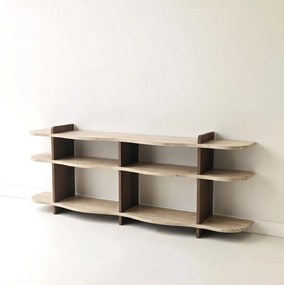 Flusso - Travertine, Walnut