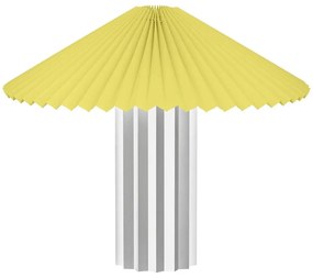 Sárga-ezüstszínű dimmelhető asztali lámpa textil búrával (magasság 36 cm) Taite – Blomus