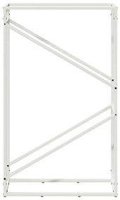 fehér hidegen hengerelt acél tűzifatároló 60x25x100 cm