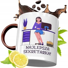 Bordó Bögre Titkárnőnek Születésnapi Ajándék fényképes nyomtatással