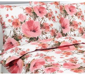 Bellatex hibiszkusz pamut ágyneműhuzat rózsaszín, 140 x200 cm, 70 x 90 cm