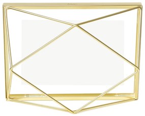 Aranyszínű fém álló-fali képkeret 15x20 cm Prisma – Umbra