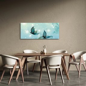 Kép - kék pillangók (120x50 cm)