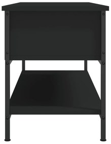 fekete szerelt fa TV-szekrény 100 x 35 x 45 cm