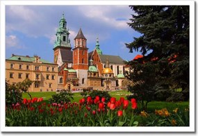 Poszterek keretben 60x40 Krakkó Wawel Műemlékek