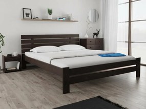 PARIS magasított ágy 160x200 cm, diófa Ágyrács: Ágyrács nélkül, Matrac: Matrac nélkül