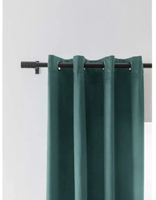 Sötétítő függöny VELVET 140x270 cm, türkiz Felfüggesztés: Hullámos sínszalag