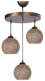 Asir Csillár zsinóron CRAYON 3xE27/60W/230V bézs 390FLH1604