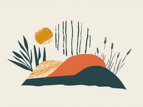 Poszter 80x60cm Este a réten