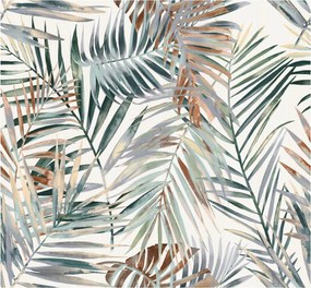 Függönyszövet Függöny anyag Levelek 6655