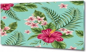 Fotó kép edzett üveg Virágos minta 125x50