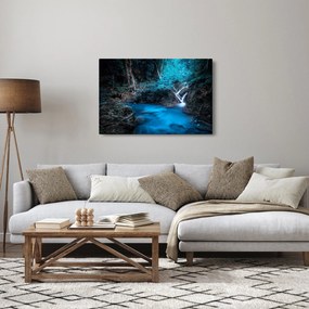 Kép - Varázslatos éjszaka egy trópusi erdőben (90x60 cm)