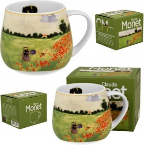Hordó bögre 430 ml Claude Monet Poppy Field ajándék dobozban