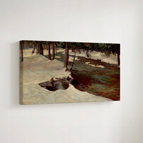 "Erdei patak" vászonkép Stefan Filipkiewicz 1932, 70x50cm