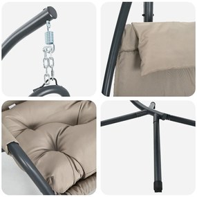 Függő tojás szék Tópszínű 94 x 107 x 196.5 cm Acél