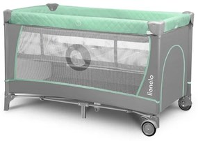 Lionelo - Utazóágy FLOWER türkiz