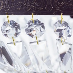 Orion HL 6-1497/3 - Kristály csillár láncon ARILA 3xE27/60W/230V barna/patinás