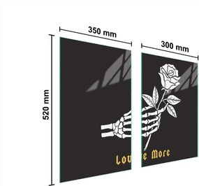 Üveg Konyhai Védőlap 65x52 Rózsa