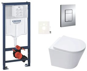 Függesztett WC-készlet könnyű falakhoz / előfalra szerelhető SAT Infinitio SIKOGRSIN10E
