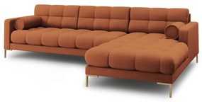 Téglavörös sarokkanapé (jobb oldali) Bali – Cosmopolitan Design