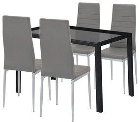 Rowan 4+1 étkező garnitúra szürke-szürke