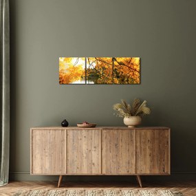 Kép - Őszi fa (órával) (90x30 cm)