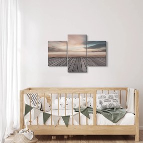Kép - Móló naplementében (90x60 cm)