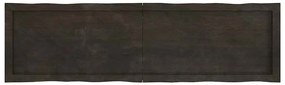 sötétbarna kezelt tömör asztallap 140x40x(2-4) cm