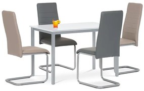 Szarvasgomba Színű Szánkótalpas Étkezőszék Szürke Fém Lábbal. DCL-402