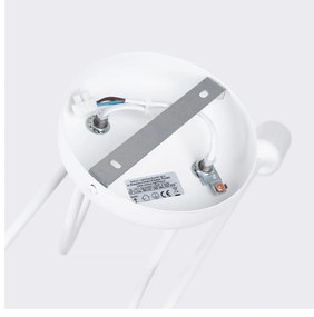 Fehér mennyezeti lámpa 18x57 cm Opulent – Sollux