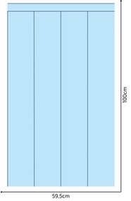PIPPER. Textil öntapadó tapéta - Egy téglalap - Sötétkék színű Méret: 80cm, Szín: Sápadt
