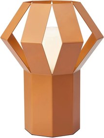 Narancssárga fém asztali lámpa fém búrával (magasság 27 cm) Octa – Markslöjd