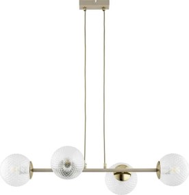 BRILAGI - Zsinóros csillár STELLA 4xE27/60W/230V bézs/arany