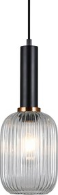 Italux glamour modern fĂŒggesztĂ©k antiola fekete ĂĄtlĂĄtszĂł itxpnd-5588-1m-bkcl