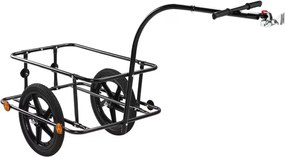 TERY kerékpáros utánfutó, 90l, 61x153x90cm, fekete Monzana