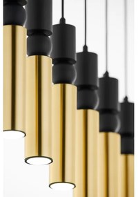 Jupiter 2008 - Csillár zsinóron ALAS 6xGU10/10W/230V arany/fekete