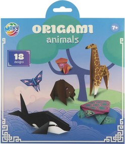 Állatos Colorful origami papír 18 db-os