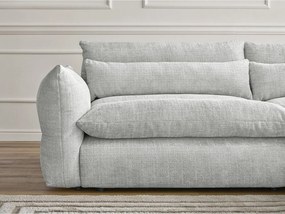 Világosszürke zsenília kanapé 276 cm Neil – Bobochic Paris