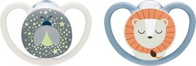 Baba cumi  NUK Perfect Match Air Night FIREFLY/LION 6-18m 2db, vel. 6-18 m