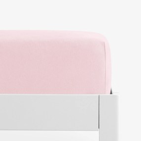 Goldea jersey gumis lepedő - pasztell rózsaszín 140 x 200 cm