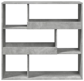 betonszürke szerelt fa térelválasztó 100 x 33 x 94,5 cm