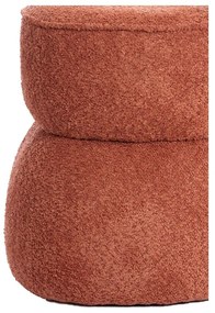 Narancssárga buklé puff Leyla – Light &amp; Living