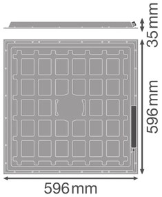 Osram - LED álmennyezeti panel ESSENTIAL LED/36W/230V 6500K