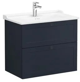 VitrA Root fürdőszobaszekrény mosdóval 80x67x46 cm kék matt ROOTC80BINTC