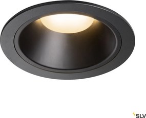SLV 1003985 NUMINOS DL XL Fürdőszobai Beépíthető Lámpa Fekete LED IP44