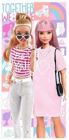 Barbie Together fürdőlepedő, strand törölköző 70x140cm